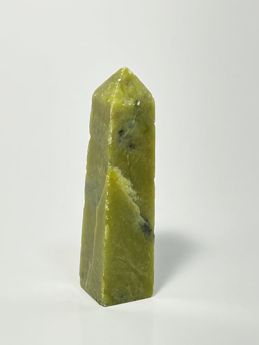 Natural Jade Tower - From Afghanistan Mines - Healing Crystals Green - Crystal Towers - Crystals for Happiness - Energy Healing Wand - Crystal Obelisks - Natural Stones Crystals( 3.5 to 4" INCH)